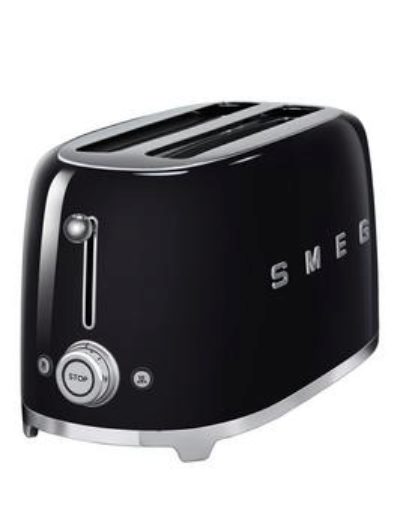 Smeg Tsf02 4-Slice Toaster - Black Smeg Tsf02 4-Slice Toaster - Black